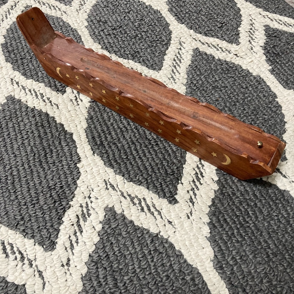 Incense holder made from wood-stores too